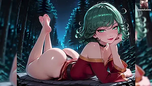 Tatsumaki Atmospheric Gentle Blowjob in the Forest, Anal Sex Onepunchman