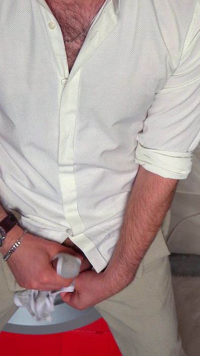 Must-see moment from "Young guy Noel Dero saw his stepsister's dirty panties and decided to taste them and jerk off on them."