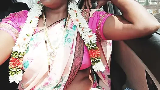 Hintli araba seksi Telugu Saree ev hanımı husbend'in arkadaşıyla sikişmek için araba yolculuğu. Telugu edepsizce konuşuyor.