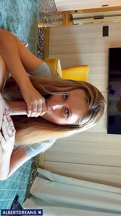 Shy 18 yo suck my dick sloppy