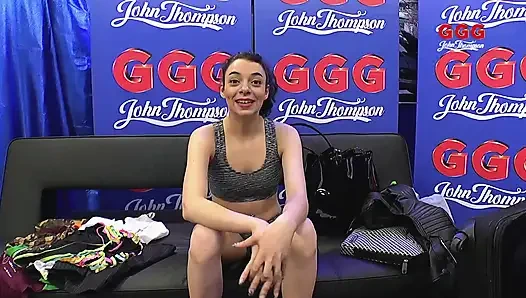 Khadisha Latina Banged in Cum Land Gangbang