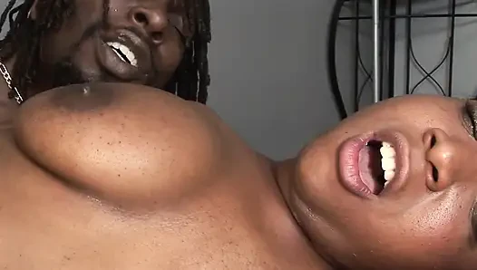 Cock craving babe slurps down cum