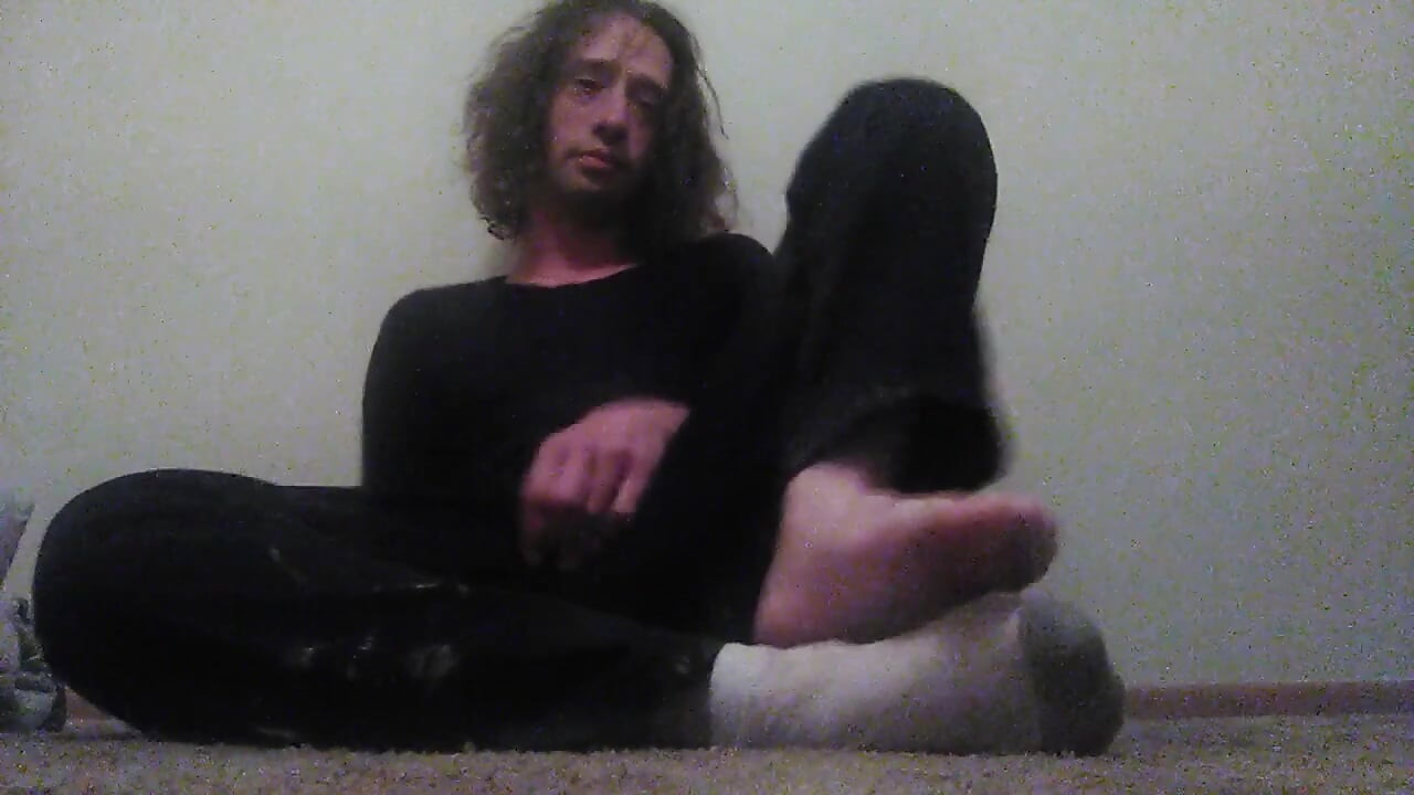 عارية Transgirl Titplay ، لعب بالأقدام ، أنين لفظي الاستمناء Wbuttplay