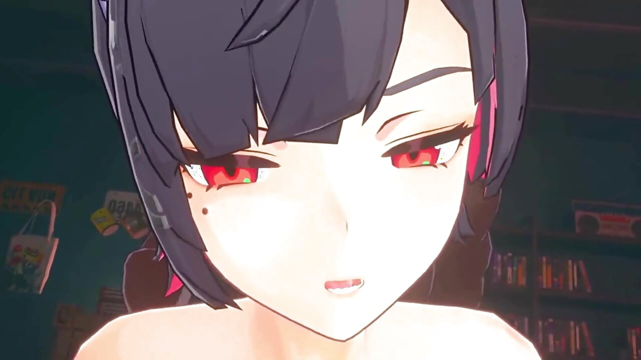 Zenless Zone Zero - Ellen JOE wordt in elk gaatje geneukt door een wijze en een grote zwarte man - 3D Hentai-animatie