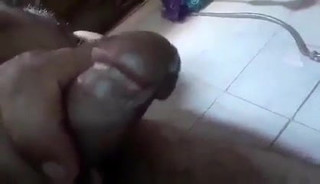 Turkish step dad jerking and cumming