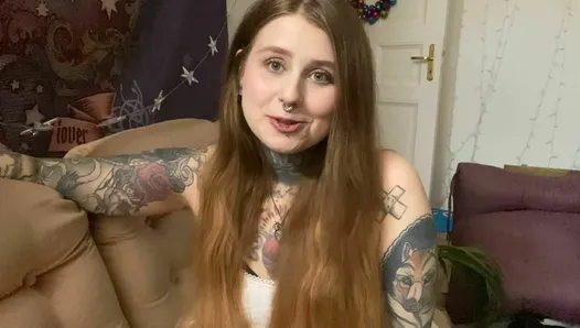 German Tattooed Girl introduces herself in her first Video