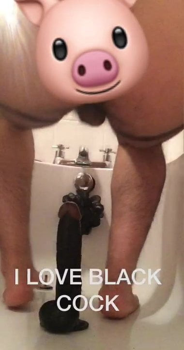 Sissy Faggot Riding Dildo