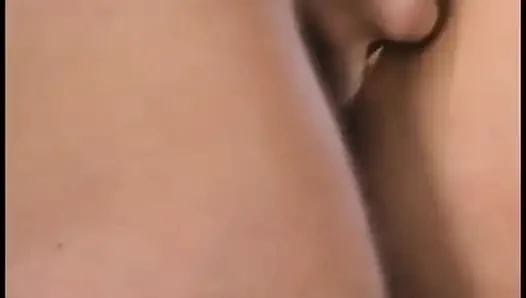 Beautiful anal teen brunette with great ass loves two DP dicks inside her