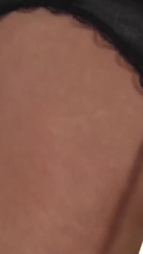 Brunette in sexy lingerie having an interview and testing her pussy | Clip 1