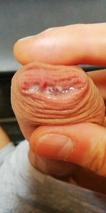 Närbild precum lek