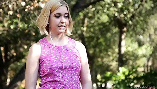 Kristen Scott gives a real treat to Chloe Cherry after she came to her rescue