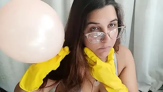 Latexhandschuhe Bubblegum und Ballon blasen - bunny Looner