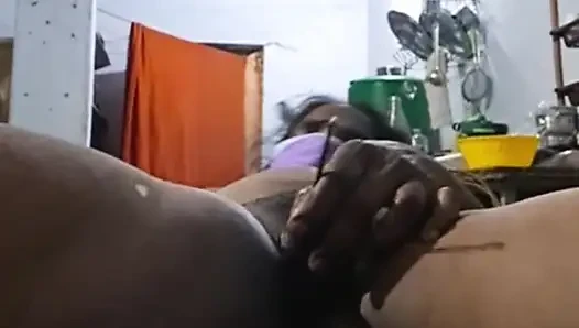Tamil mommy Vegetables fingering in video call