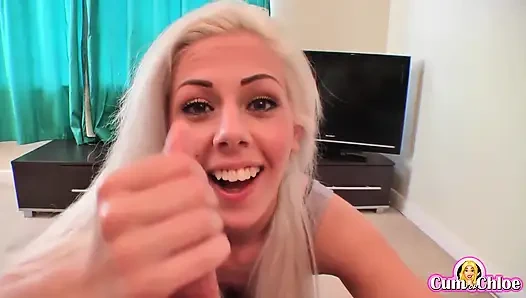 Wanking His Cum Over My Face