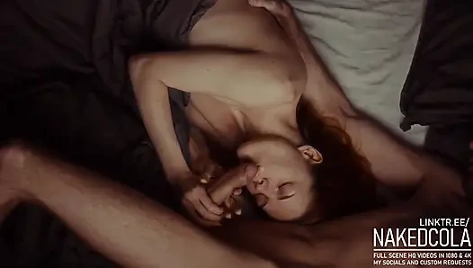 Romantic morning couple sex