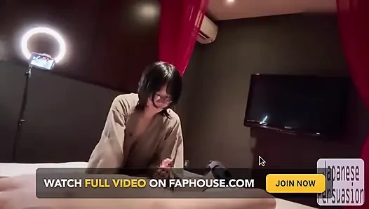 Quiet Glasses Girl - a Simple Massage Turning Into a Private Recorded Moment
