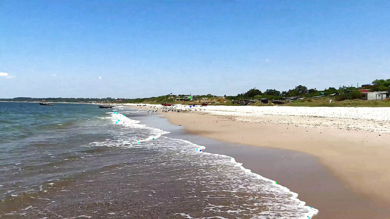 Viajamos para a praia de San Luis