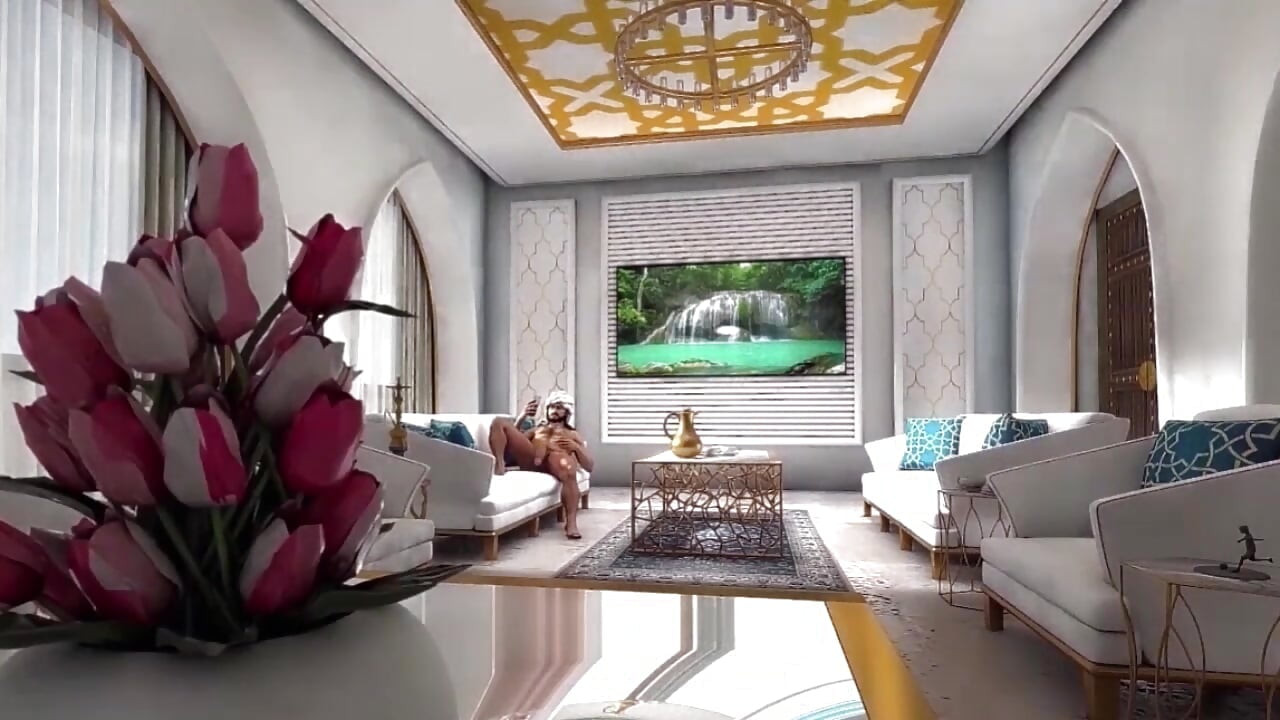 Awek 3D berpantat besar fisted dan dikongkek zakar Arab besar