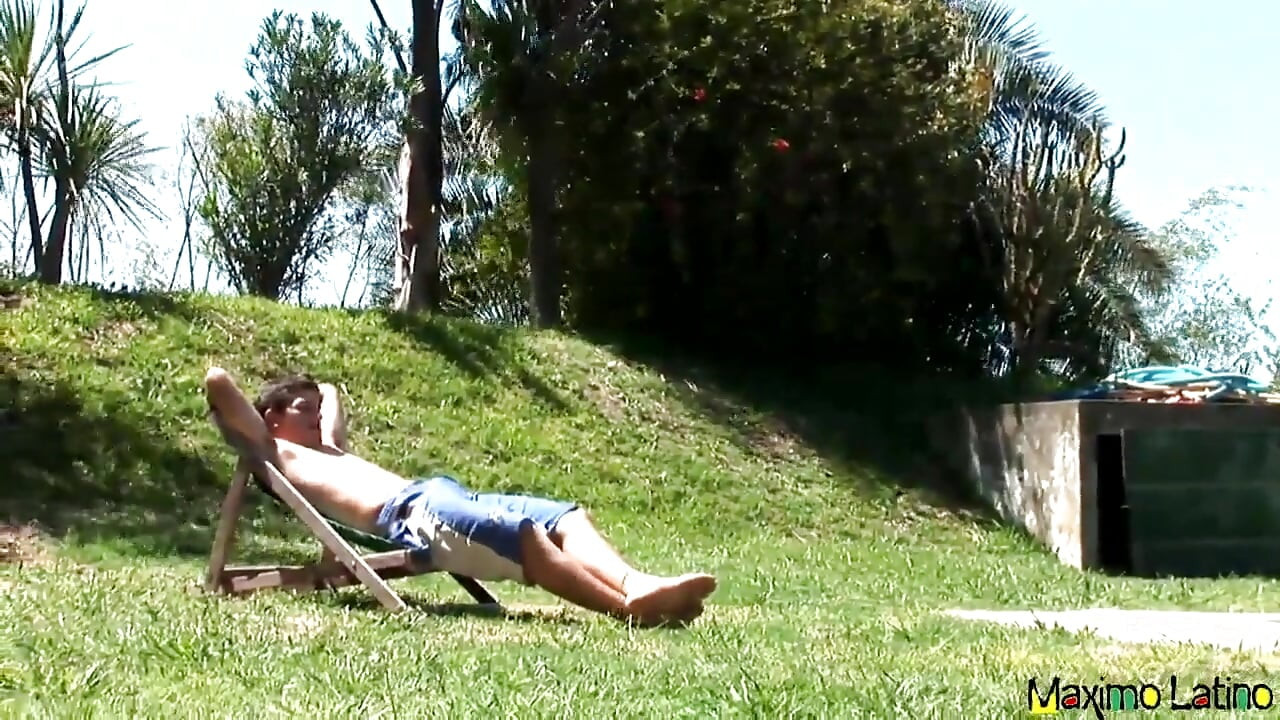 Perfectly Ripe Studs Enjoying Each Other Outdoors