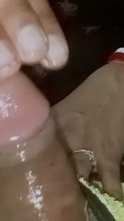 My sexy wife first took in her mouth and then hit her mouth. | Clip 2