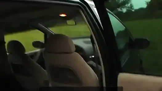 Granny sucks a chunky cock then gets fucked in the bushes