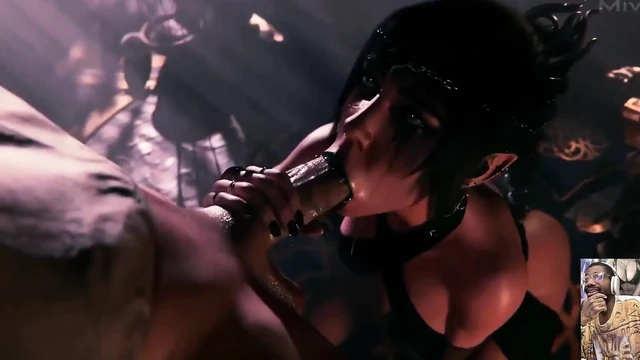 Thicc Fat Ass Juri Rides Your Cock in Her New Workout, Goth Shadowheart Blows Your Cock for Cum