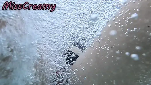 Flashing My Pussy in Front of a Student in Swimming Pool and Helps Me Masturbate - It's Very Risky with People Near