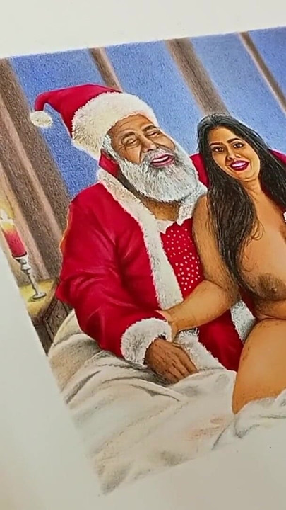 Desi țâțe uriașe bhabi futând în secret cu Moș Crăciunul obraznic în ajunul Crăciunului | Clipul 2