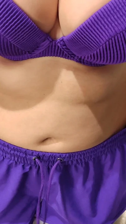 Spectacular moment from "My stepsister allowed me to watch her try on swimsuits in the fitting room. She tries on a lot of"