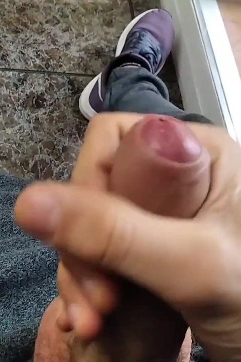 Big Perfect Cock,pointed Veins, Jerking off, Moaning and Cumming Observed by Neighbors, Do You Watch Me?