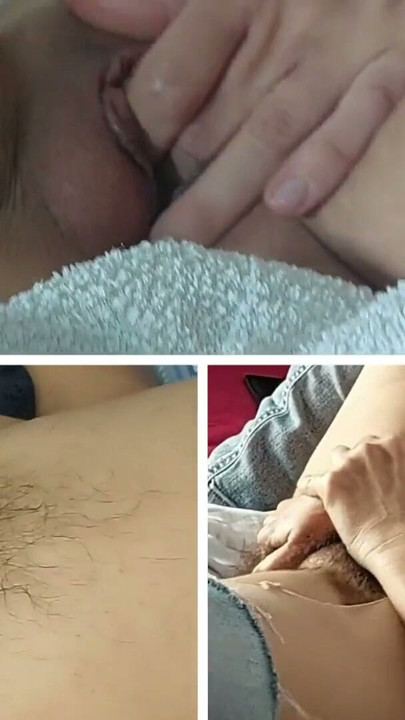 Horny mom undresses and masturbates with moans. Hot latina with big ass, hairy pussy, big tits, big ass. | Clip 1