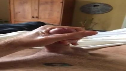 Slow motion jack off and cum