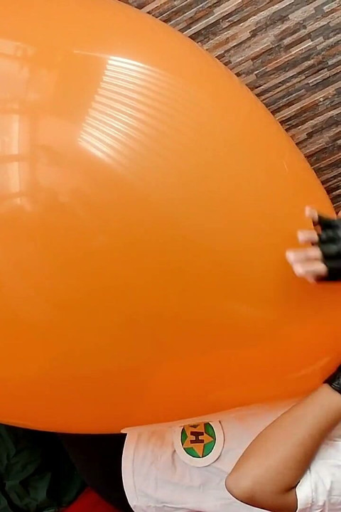 Videl From Dbz Blow and Ride a 36inch Big Balloon - Bunny Looner