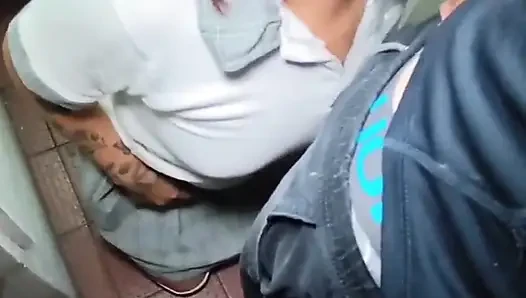 Fucked in a public bathroom