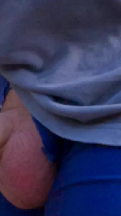 Thrilling moment from "Out for a run with my cock popping out of my shorts part 2"