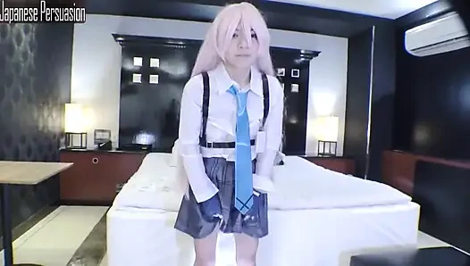 Model Level Schönheit schlanker neuer Cosplayer im blauen Archiv-Stil bringt einen verspielten und intimen Moment - Angle3