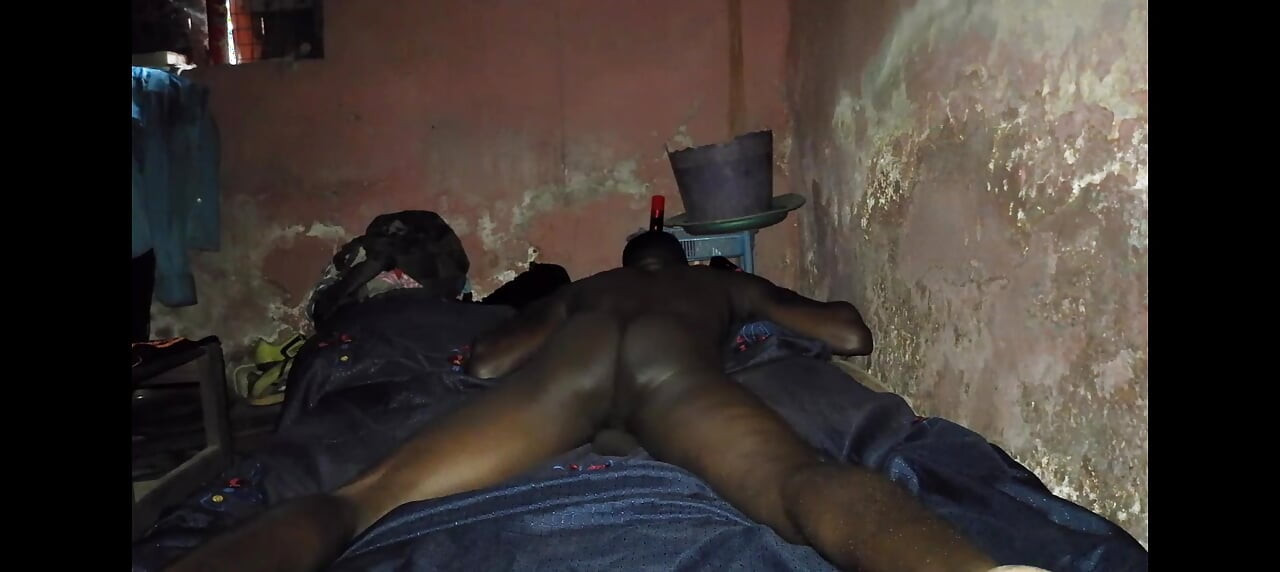 African black boy, Bobby Johnson is again on a solo bed exploration