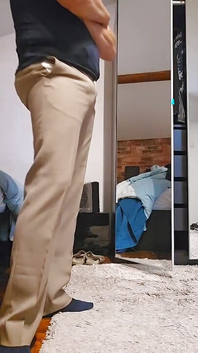 Big bulge mature man