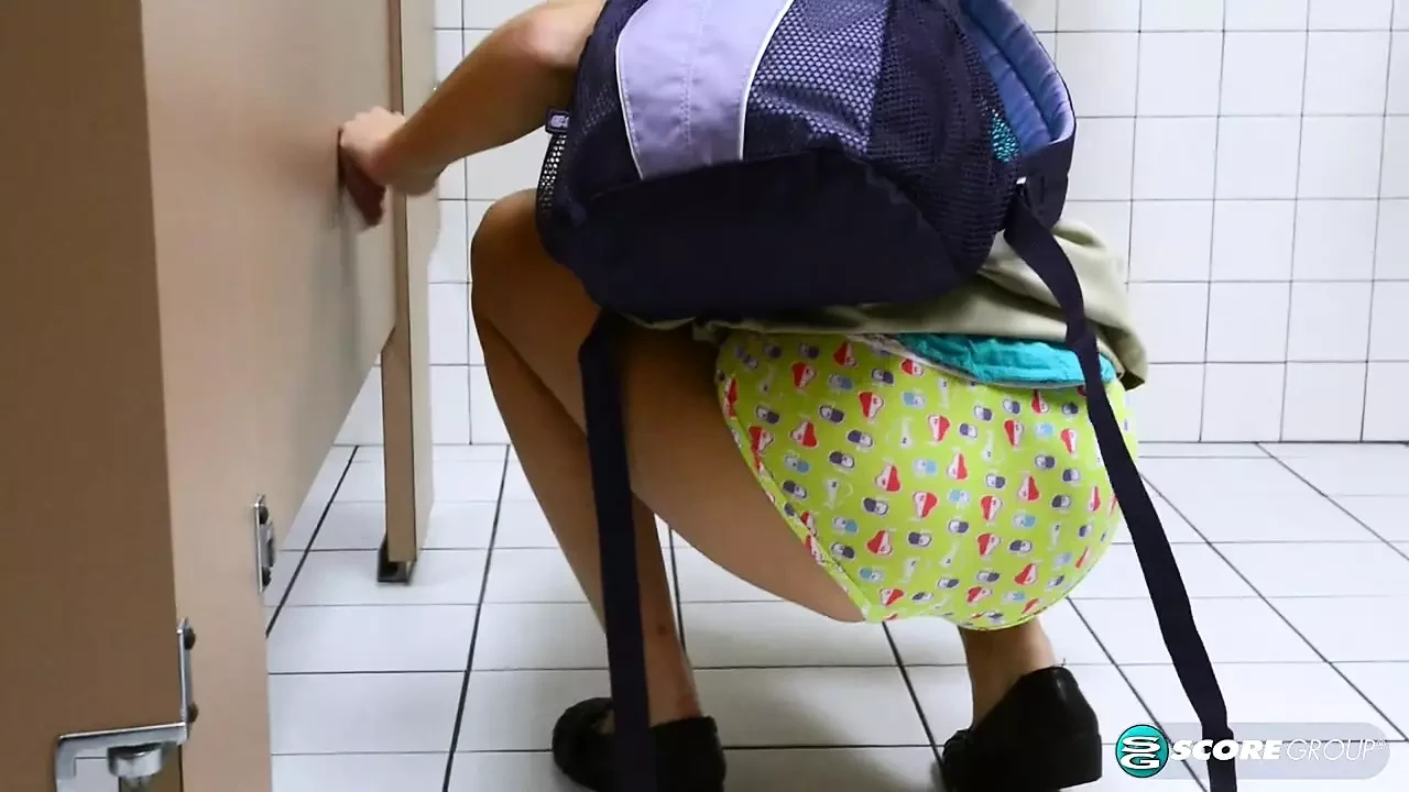 Kharlie Stone Pees and Masturbates in the School Bathroom