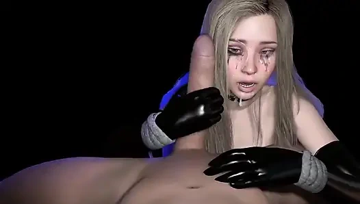 Vollbusige blonde schätzchen point of view handjob - augenkontakt gesichtsbesamung