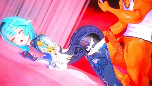 Genshin impact - sesi ngentot habis-habisan eula sampai muncrat - hentai Animation.mp4 3d