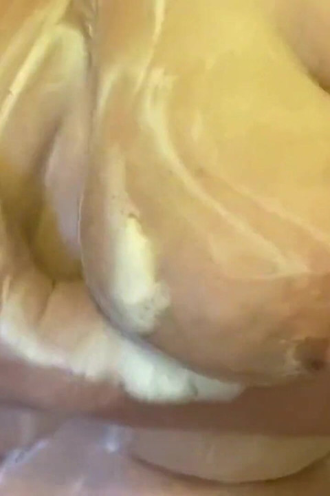 In Shower Soaping My Huge Boobs