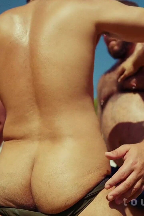 Putting Sun Cream on Two Big Handsome Bears Massage Asmr