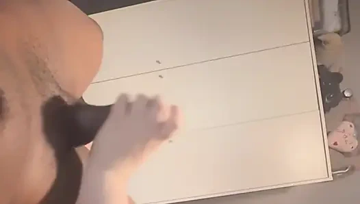 British slut gives her stepbrother a handjob while parents are on vacation