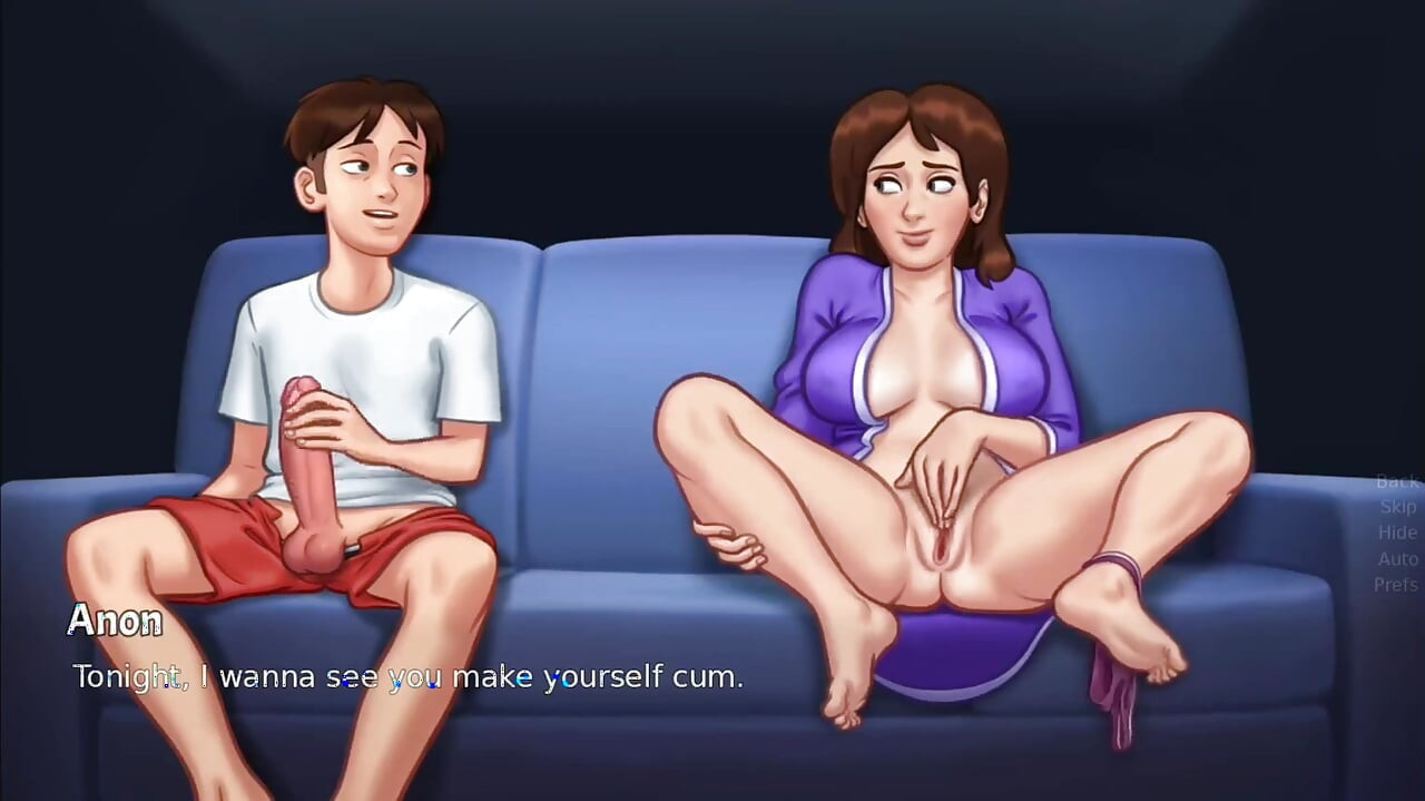 Debbie gives Anon a hot blowjob for the first time - summer time saga gameplay