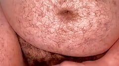 Italian daddy very fat sexy and hairy jerks off and cums very hot