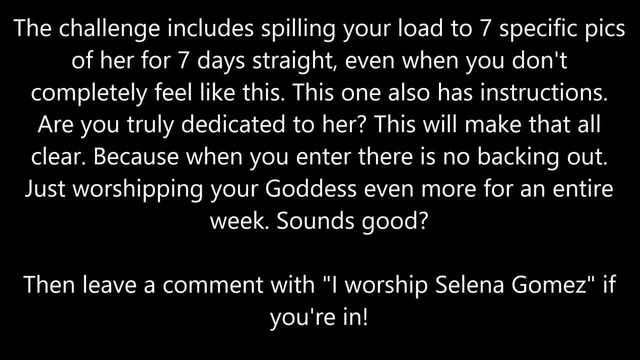 7 Day Selena Gomez Challenge