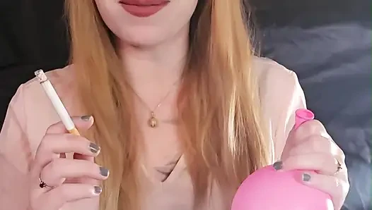 Smoking Fetish and Balloons - How much smoke is in my lungs?
