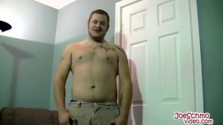 Chubby Bubba likes to jerk his tiny cock when he is alone