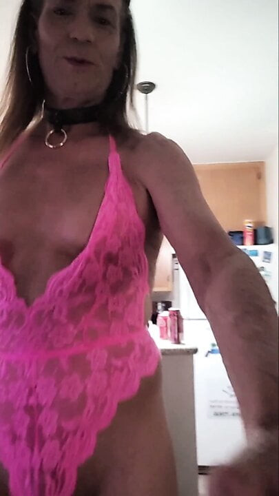 jennifer  loves her pink lingerie